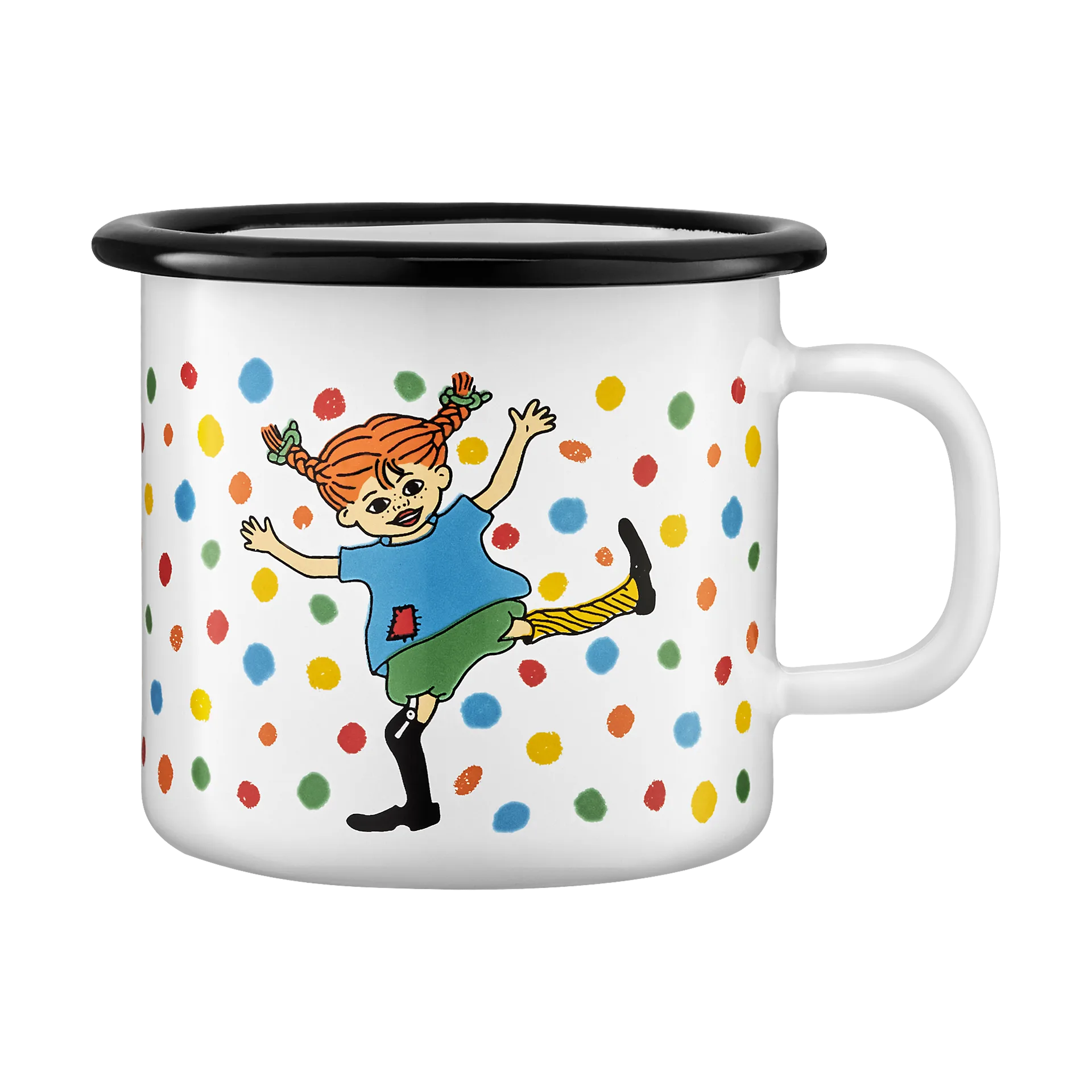 Pippi emaliowany kubek 250 ml, Hoppsansa Muurla