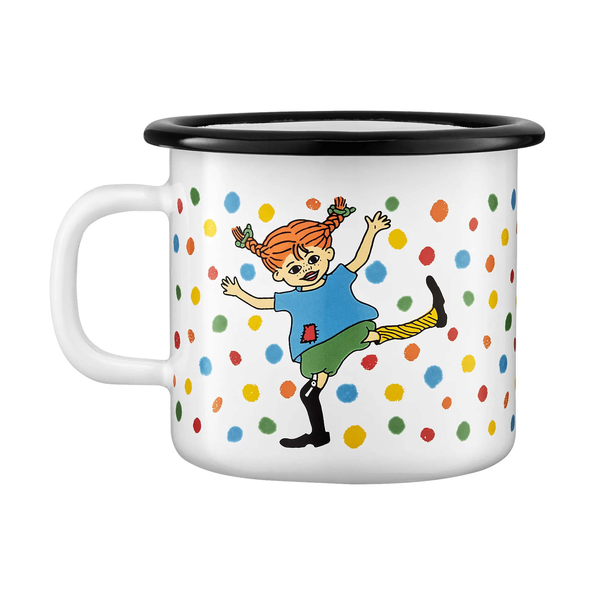 Pippi emaliowany kubek 250 ml, Hoppsansa Muurla