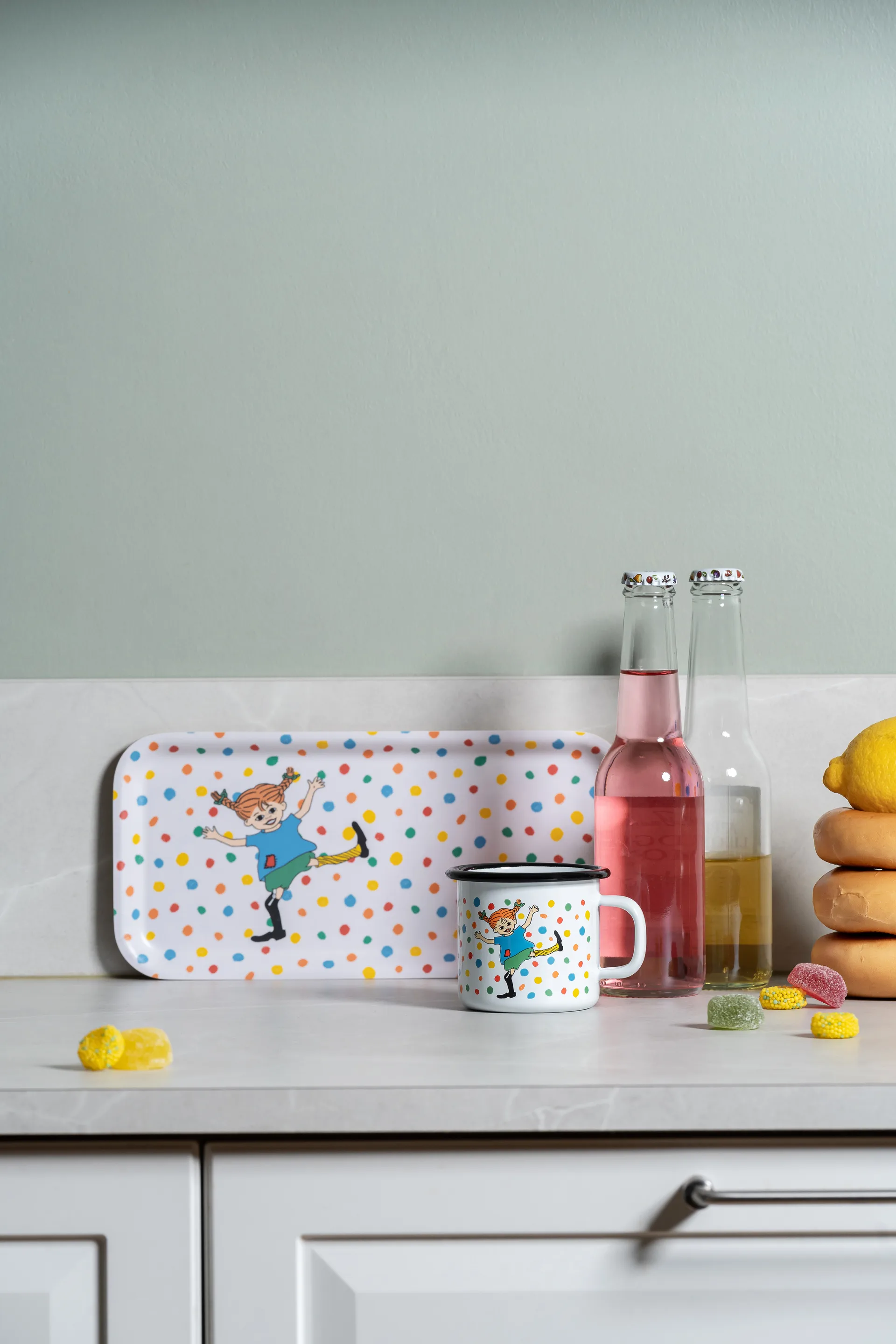 Pippi emaliowany kubek 250 ml, Hoppsansa Muurla
