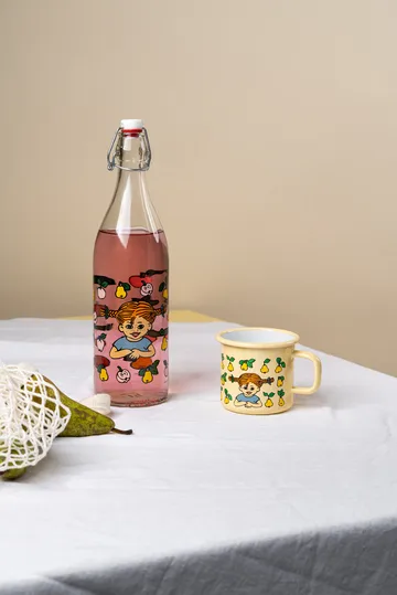 Pippi Långstrump kubek emaliowany 370 ml - Owoce - Muurla