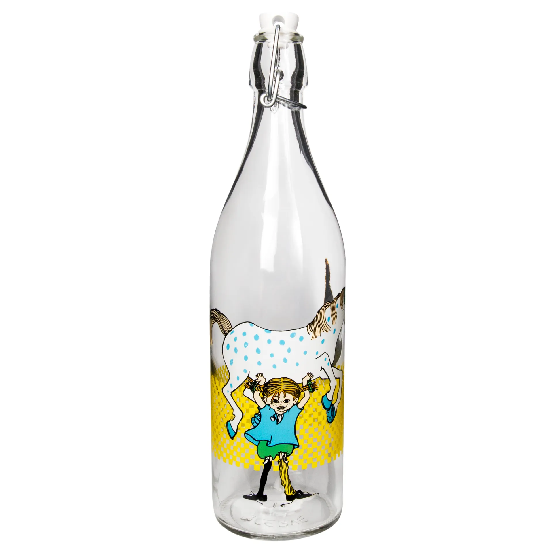 Pippi szklana butelka 1 L, Multi Muurla