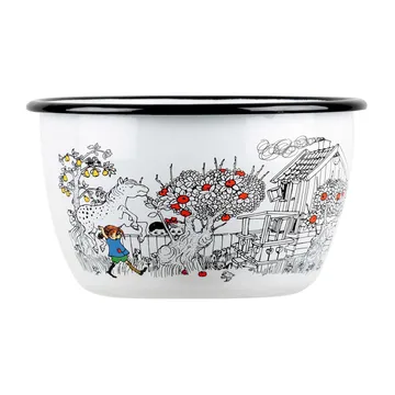 Pippi The Way Home miska emaliowana 2 litry - Biały - Muurla