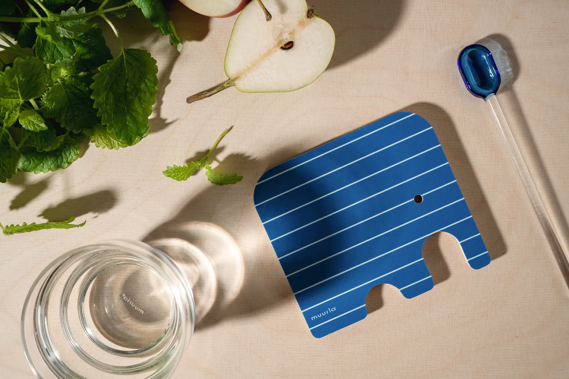 Podkładka pod szklankę Elephant 11x10 cm, Blue Muurla