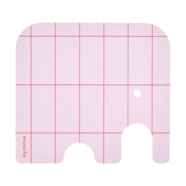Podkładka pod szklankę Elephant 11x10 cm - Pink - Muurla