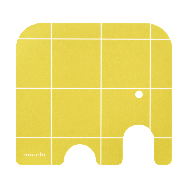 Podkładka pod szklankę Elephant 11x10 cm, Yellow Muurla