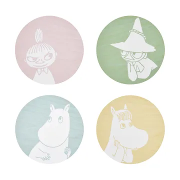 Podstawki pod szklankiMoomin Ø10 cm 4-pak - Moomin characters - Muurla