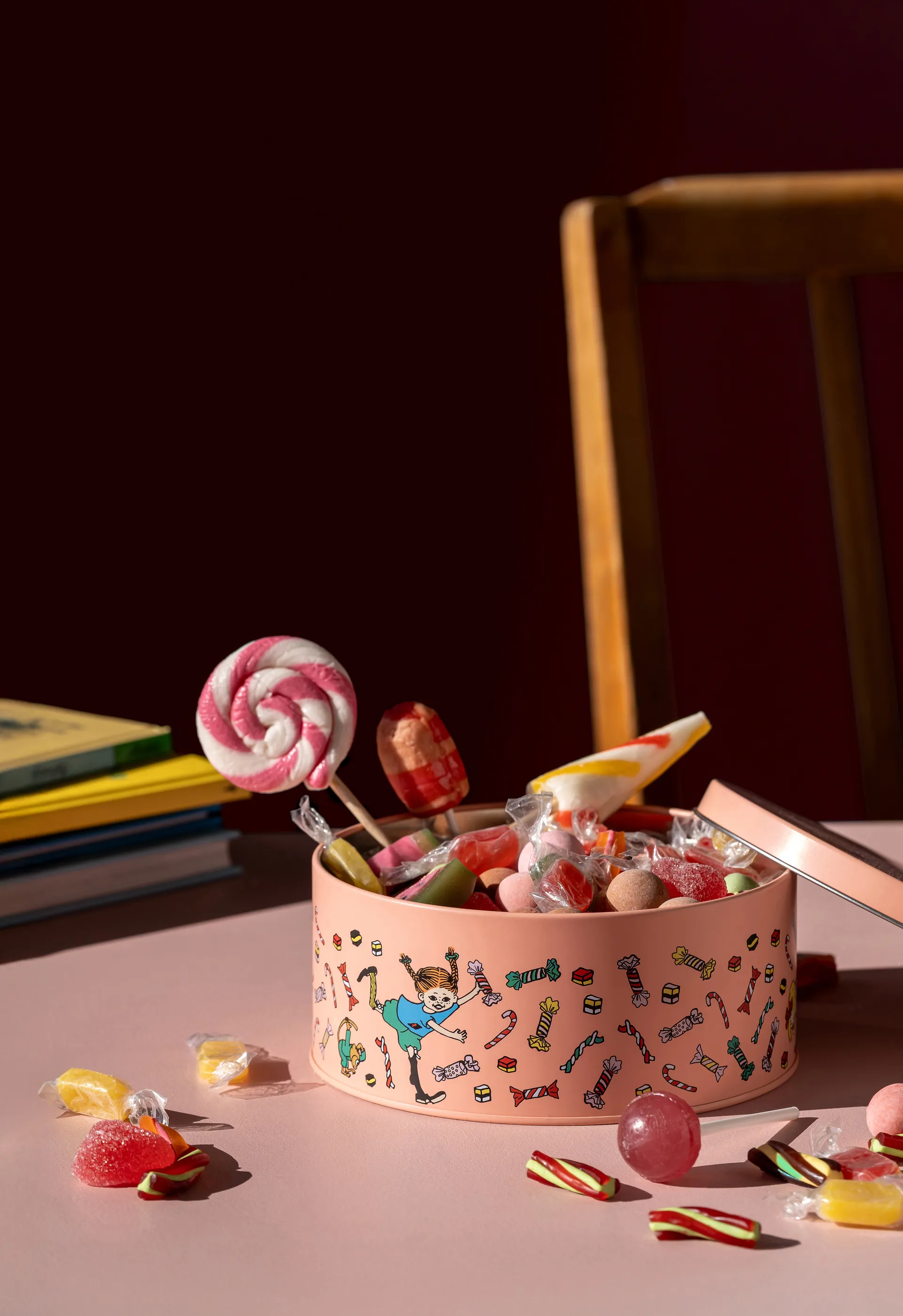 Pojemnik do przechowywania z pokrywką Pippi Ø15 cm, Candy Muurla