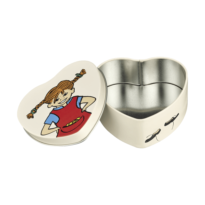Puszka metalowa w kształcie serca Pippi 4x10 cm, Be More Pippi Muurla