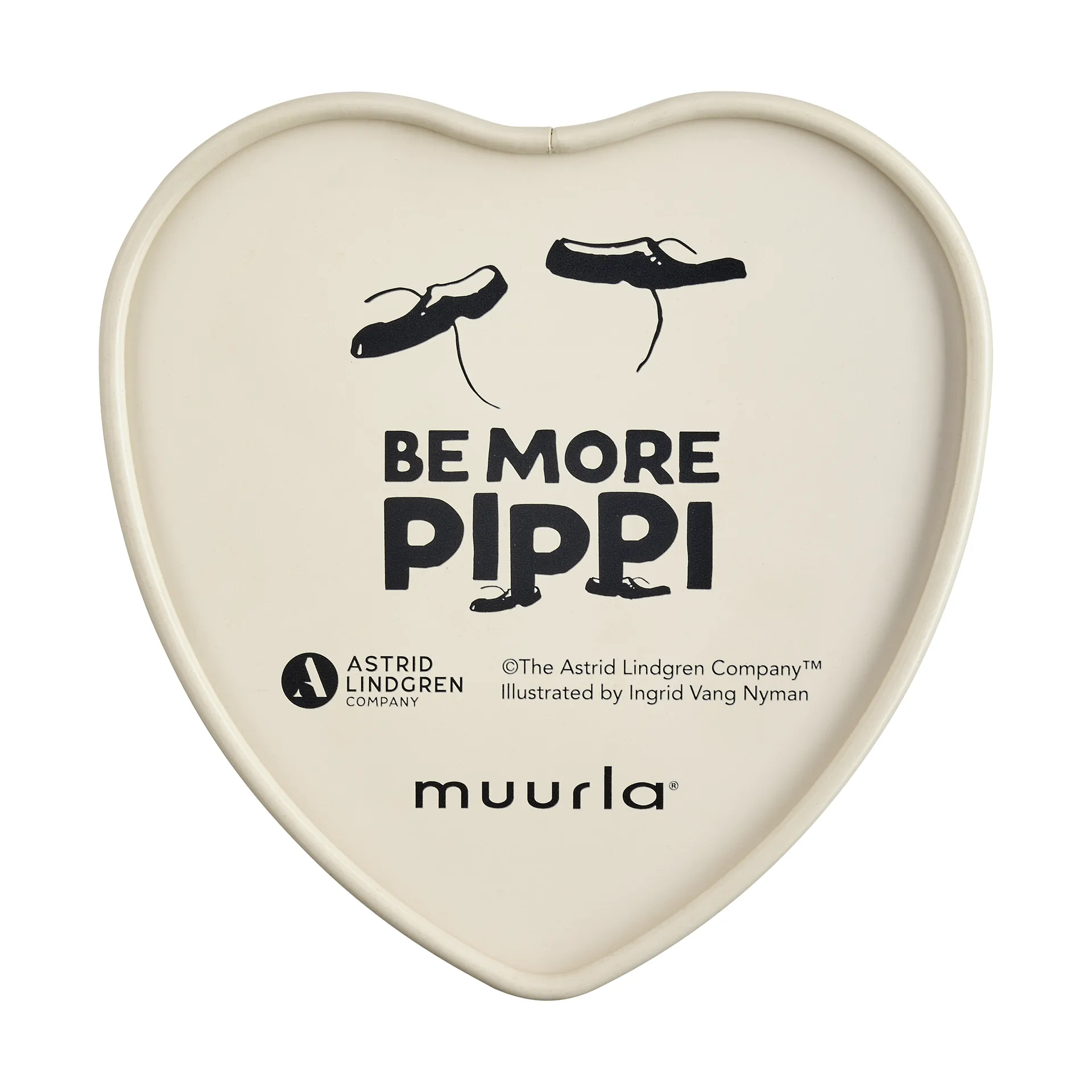 Puszka metalowa w kształcie serca Pippi 4x10 cm, Be More Pippi Muurla