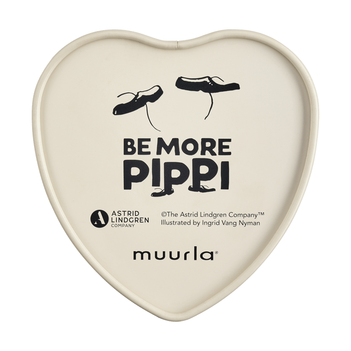 Puszka metalowa w kształcie serca Pippi 4x10 cm, Be More Pippi Muurla