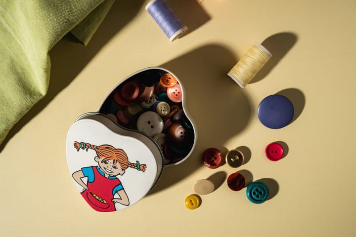 Puszka metalowa w kształcie serca Pippi 4x10 cm, Be More Pippi Muurla