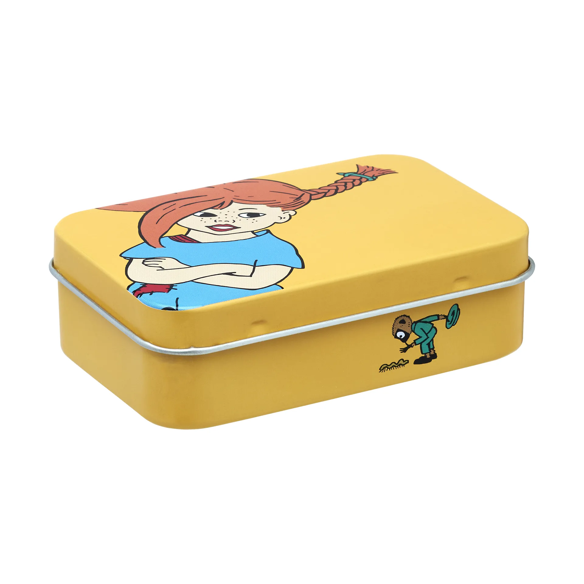 Puszka metalowa z Pippi 10x6,5x3 cm, The Strongest Girl Muurla