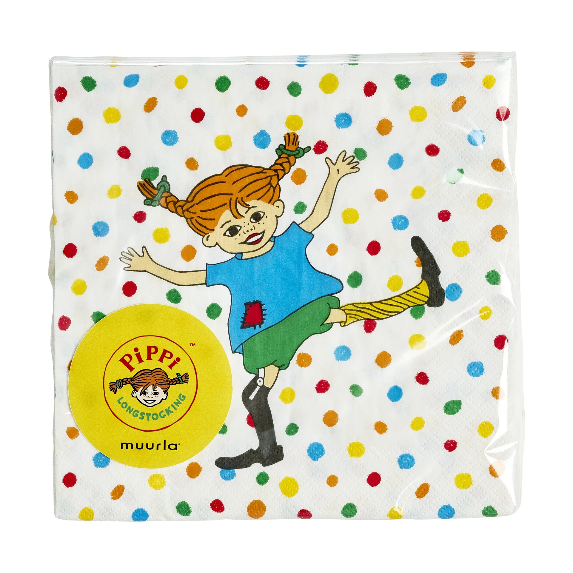 Serwetki Pippi 33x33 cm, 20 sztuk, Gra w klasy Muurla