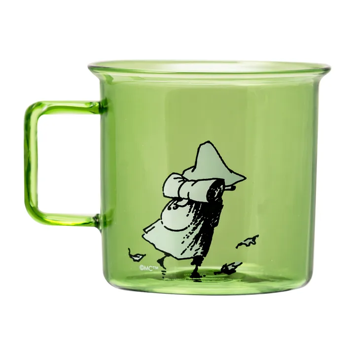 Snufkin szklany kubek 350 ml - Zielony - Muurla