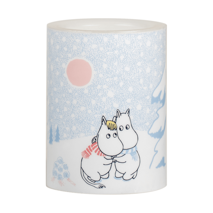 Świeca blokowa Moomin LED 10 cm - Let it snow - Muurla