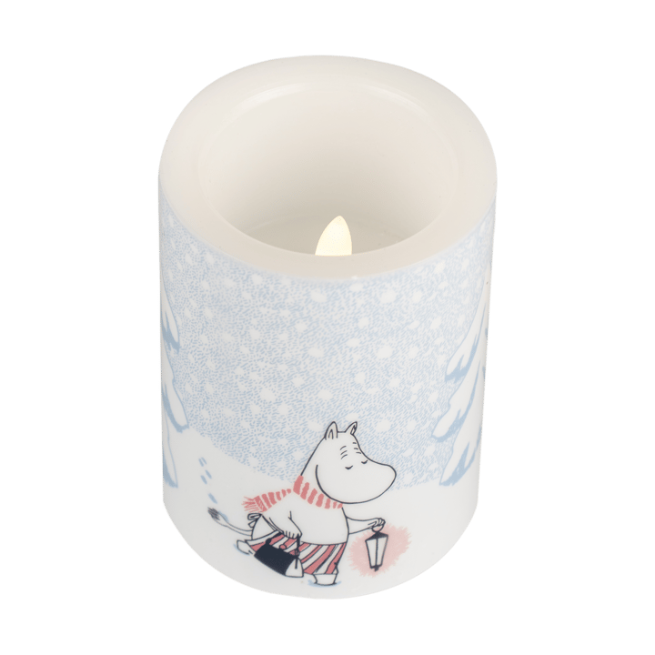 Świeca blokowa Moomin LED 10 cm, Let it snow Muurla