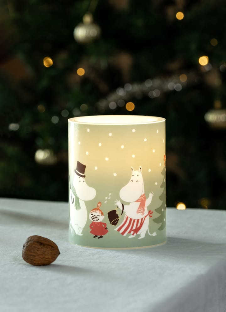 Świeca blokowa Moomin LED 12,5 cm - Festive spirits - Muurla