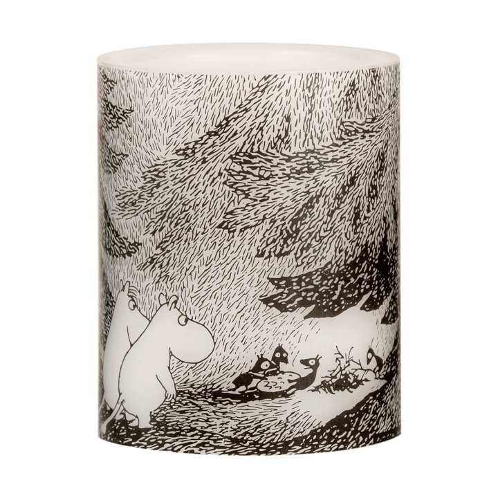 Świeca blokowa Moomin LED 12,5 cm - Under the trees - Muurla