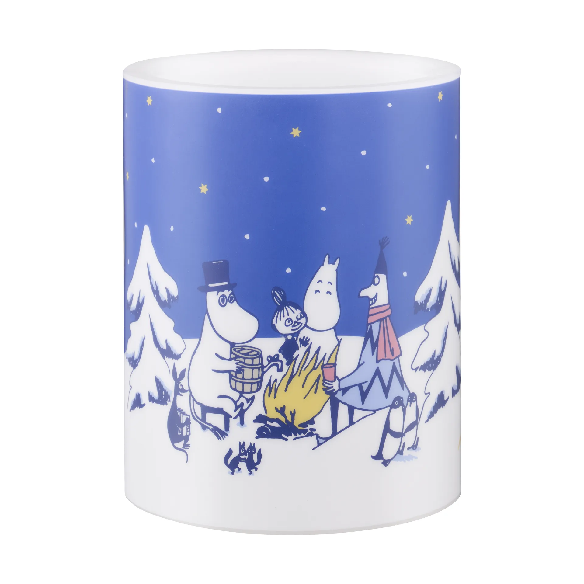 Świeca blokowa Muminki LED 12,5 cm, Starry night Muurla