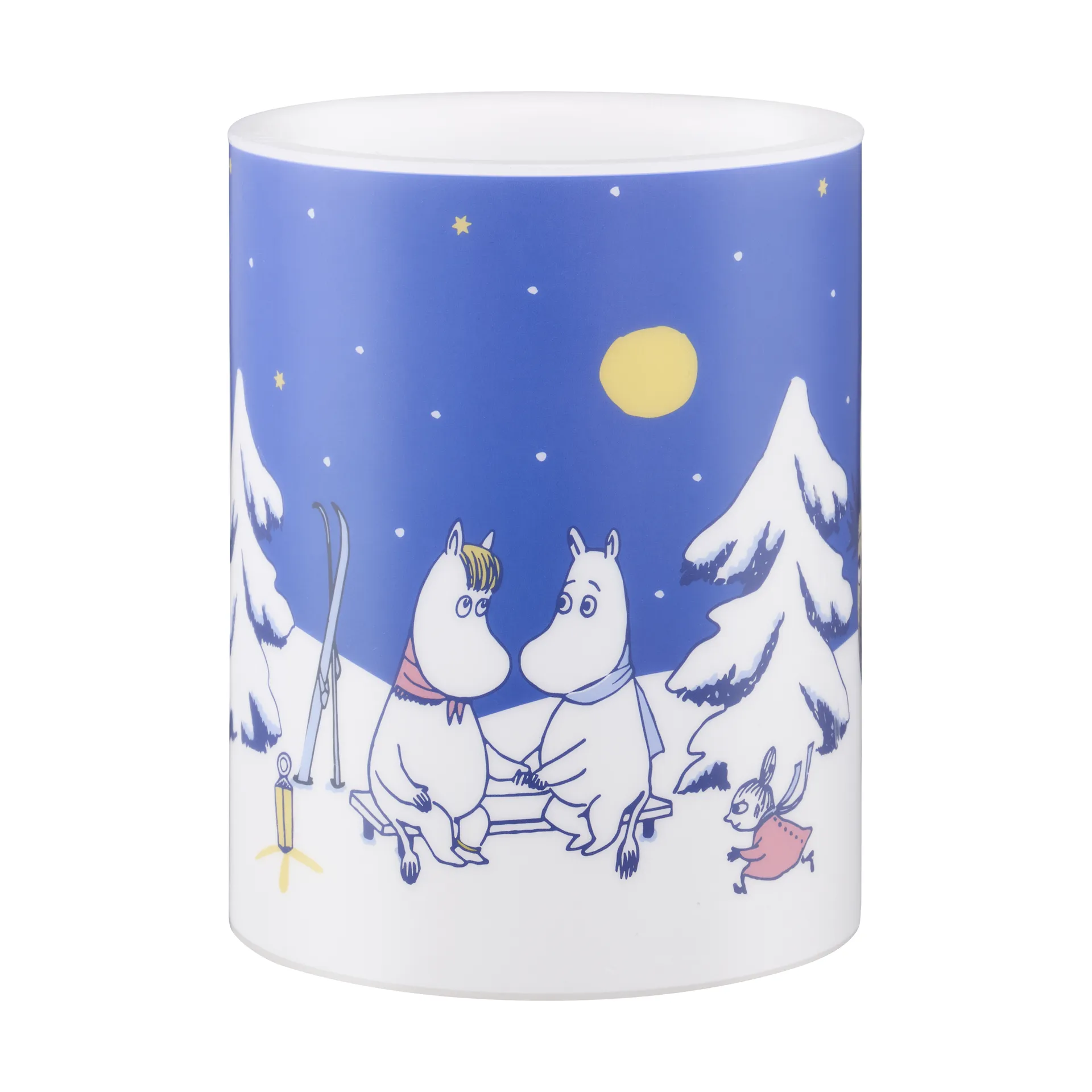 Świeca blokowa Muminki LED 12,5 cm, Starry night Muurla