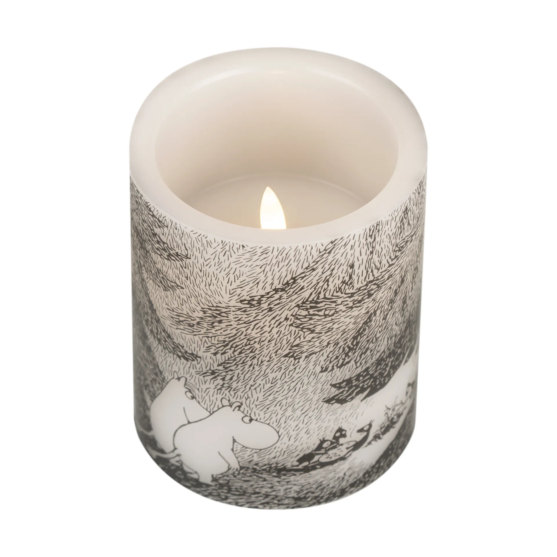 Świeca blokowa Muminki LED 12,5 cm, Under the trees Muurla