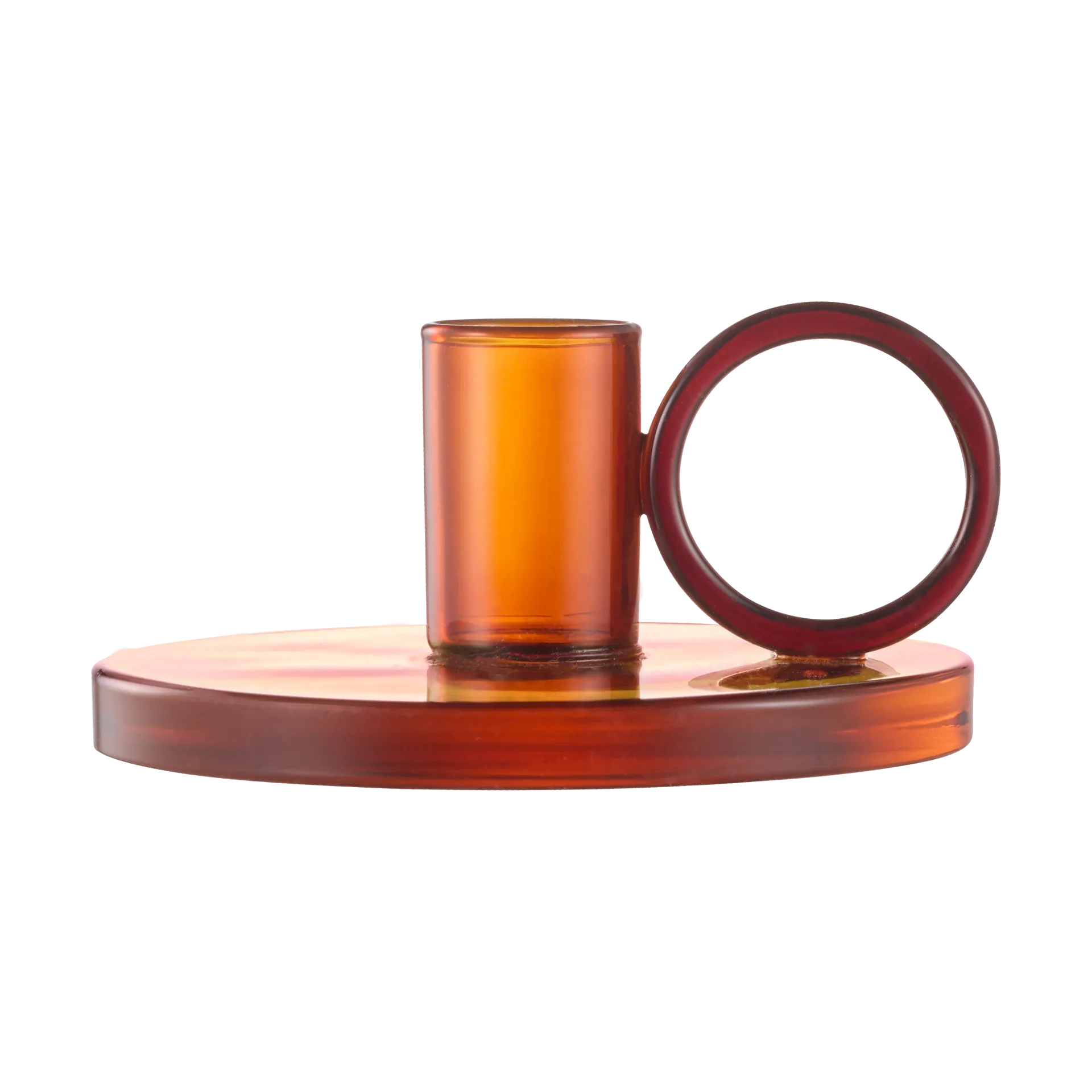 Świecznik Loop Ø11 cm, Amber Muurla