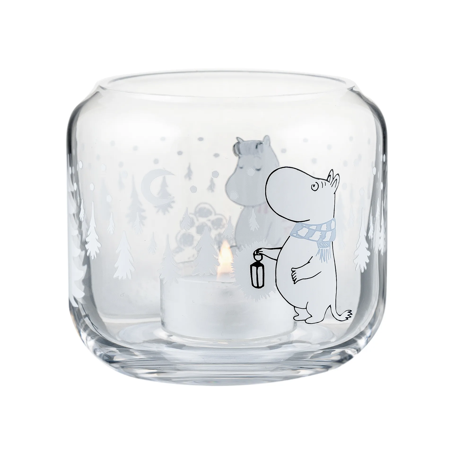 Świecznik Snowfall Ø9 cm, Przezroczysty Muurla