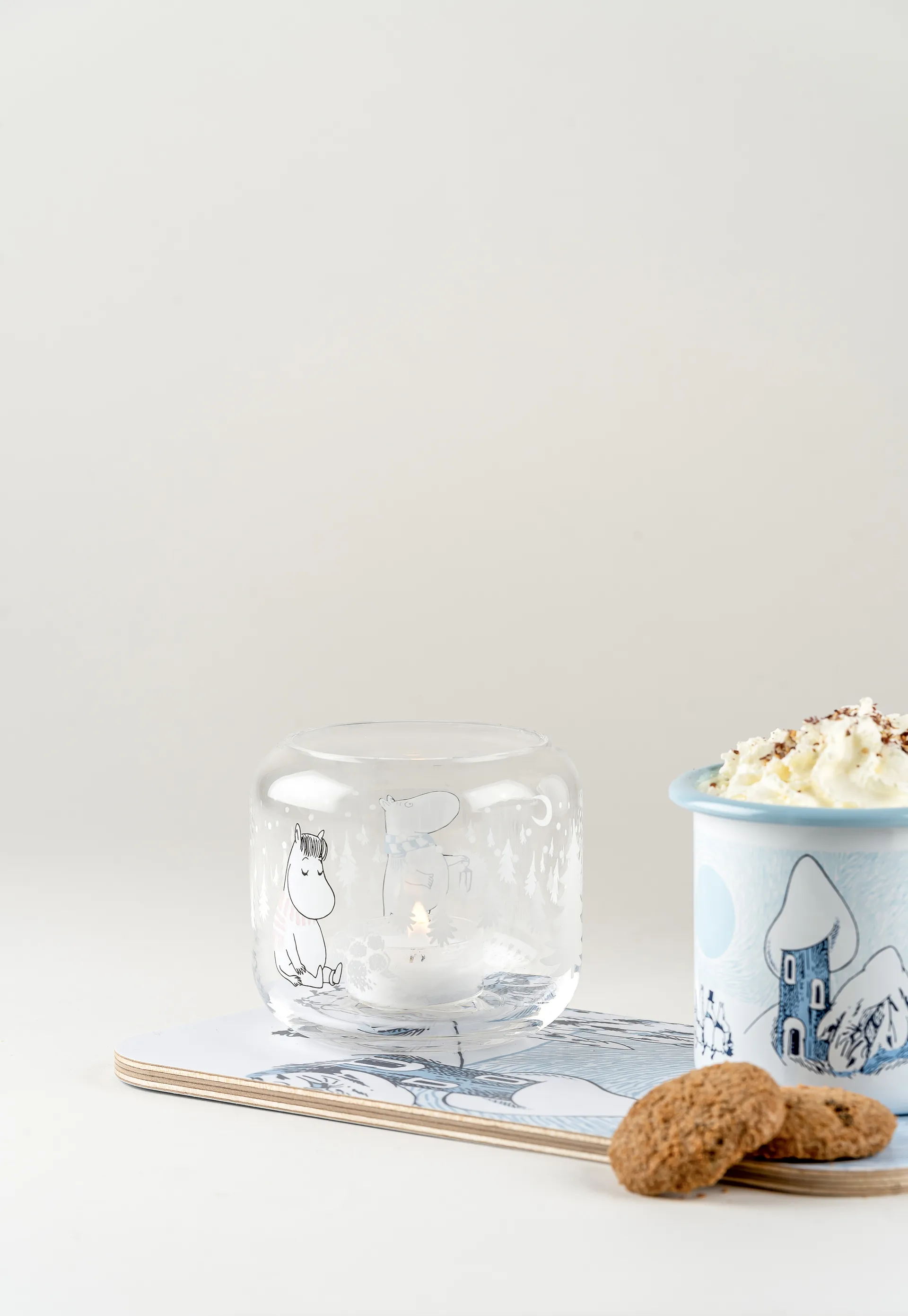 Świecznik Snowfall Ø9 cm, Przezroczysty Muurla