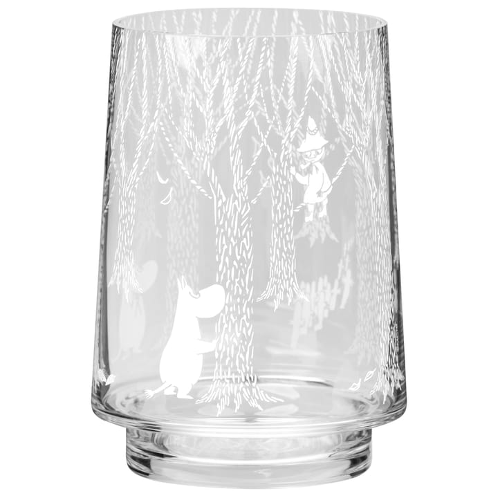 Świecznik/wazon In the Woods 20 cm - Przezroczysty/biały - Muurla