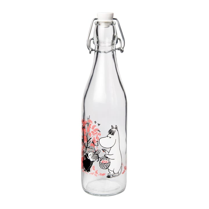 Szklana butelka Muminki 0,5 l, Berries Muurla