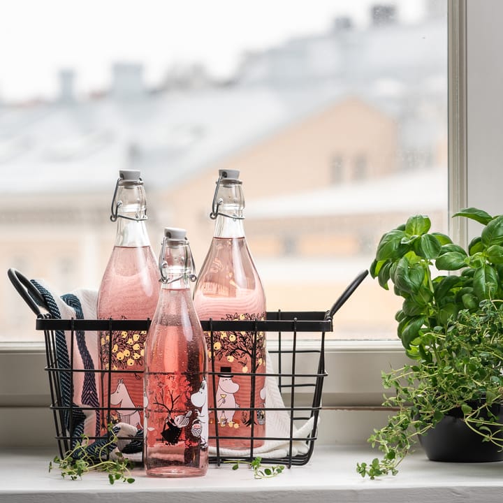 Szklana butelka Muminki 0,5 l, Berries Muurla
