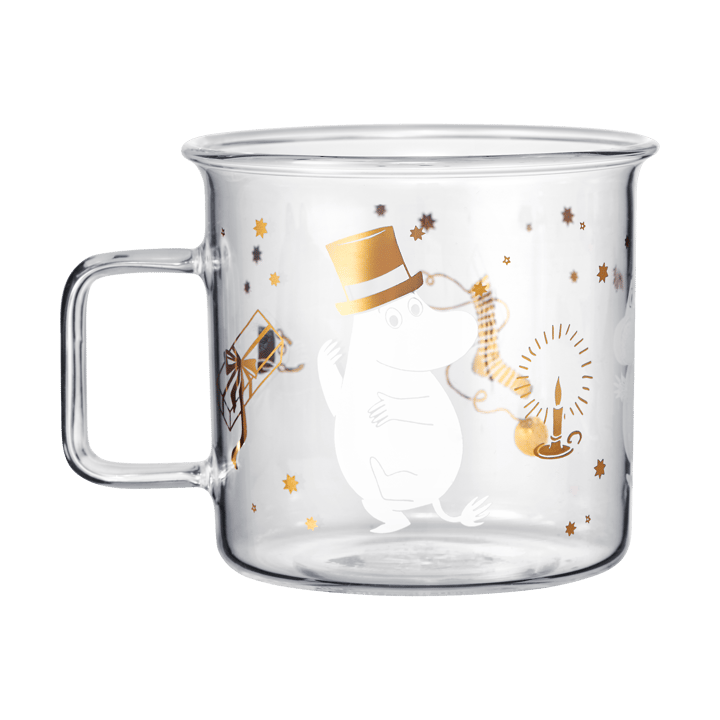 Szklany kubek Moomin 350 ml - Sparkling stars - Muurla