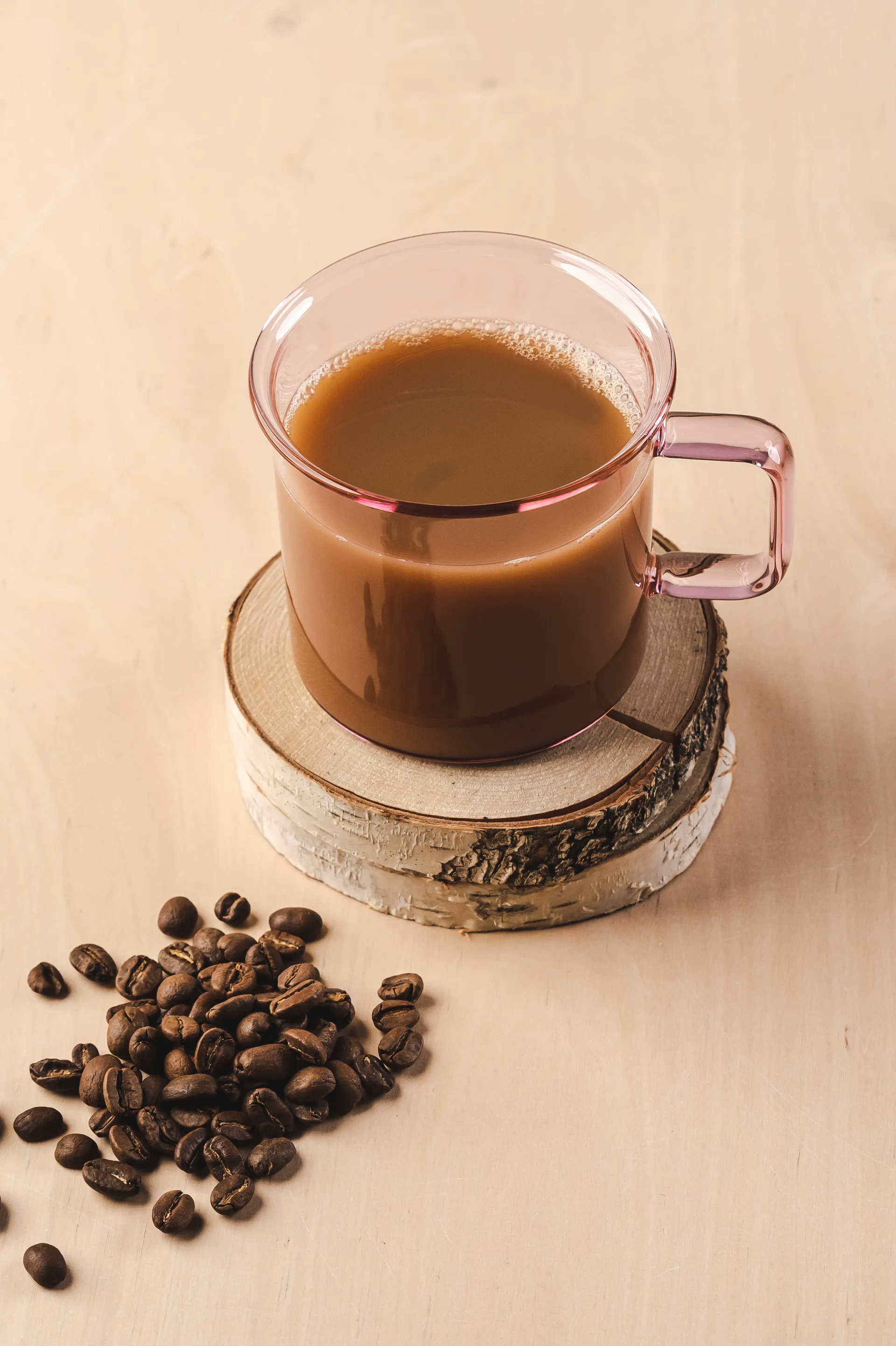 Szklany kubek Muurla 35 cl, Różowy Muurla