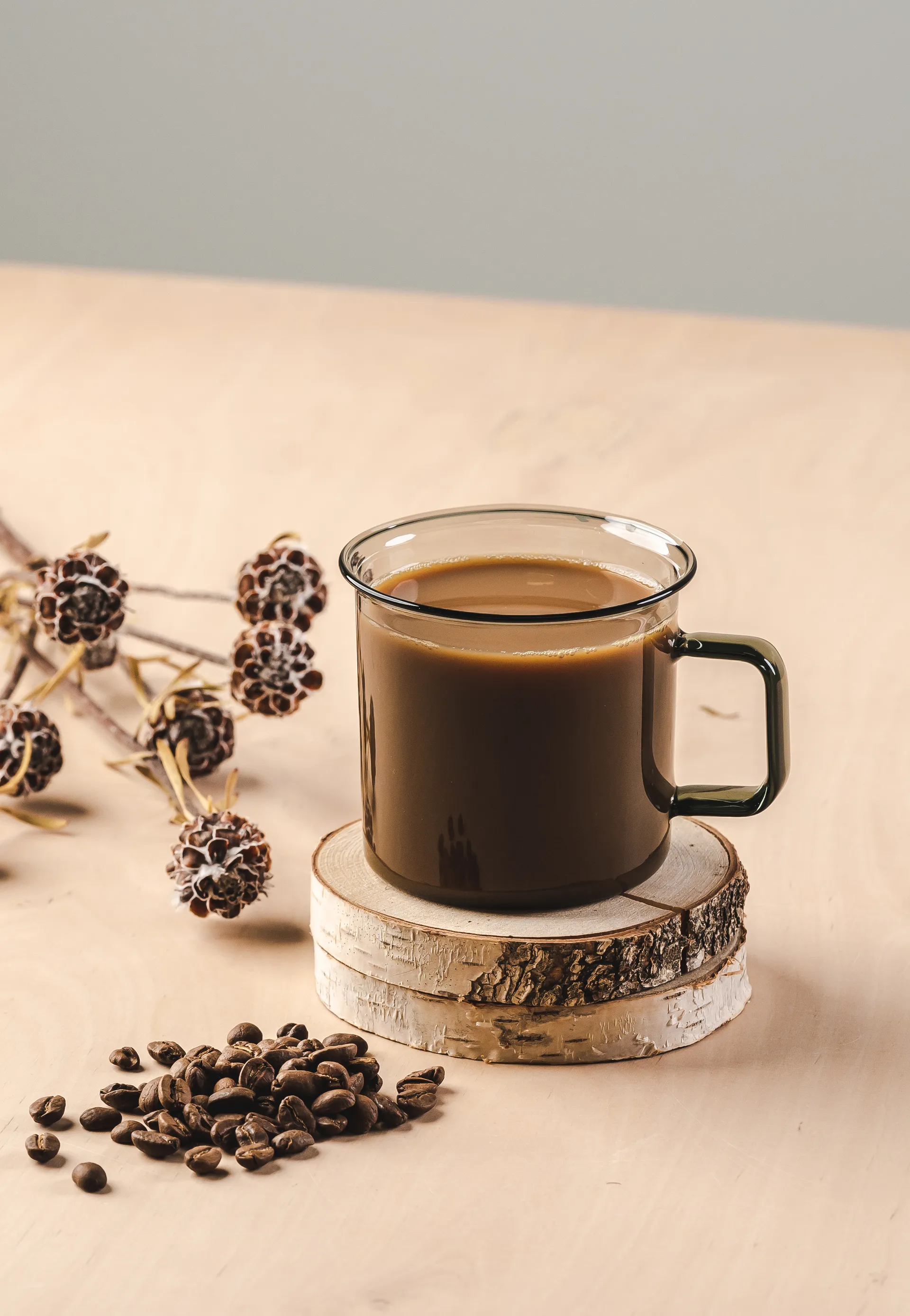 Szklany kubek Muurla 35 cl, Szary Muurla