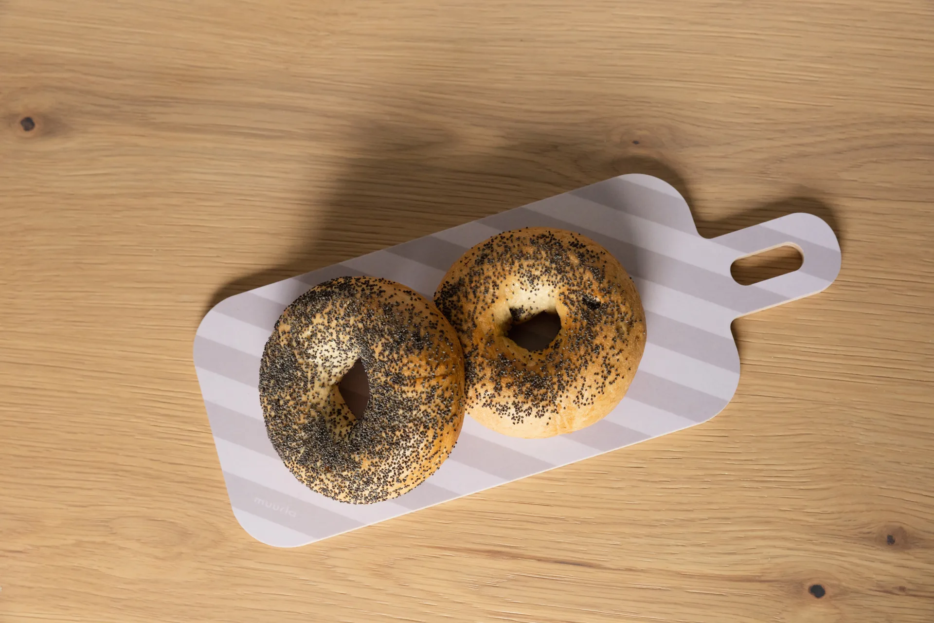 Taca Checks & Stripes 13x33 cm, Bursztynowy-szary Muurla