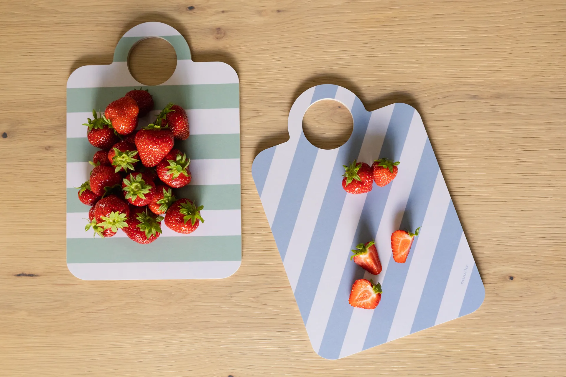 Taca Checks & Stripes 21x31 cm, Błękitny-miętowy Muurla