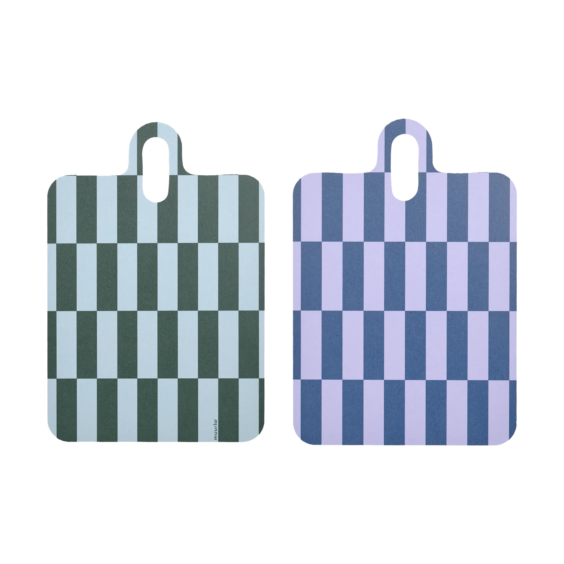 Taca Checks & Stripes 21x31 cm, Lilac-blue-green Muurla