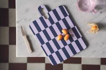 Taca Checks & Stripes 21x31 cm - Lilac-blue-green - Muurla