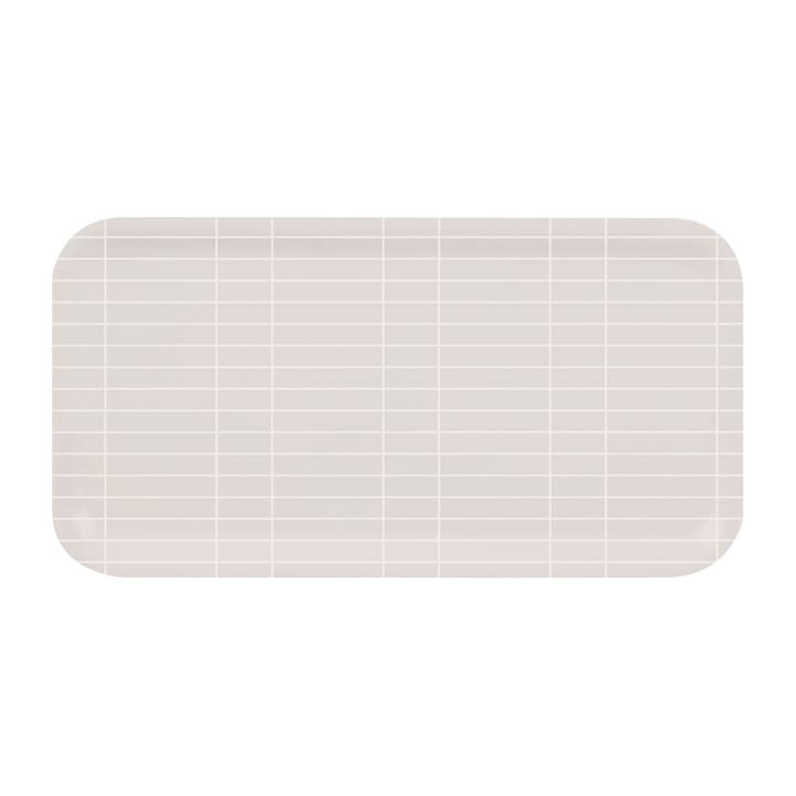 Taca Checks & Stripes 22x43 cm - Beżowy-biały - Muurla