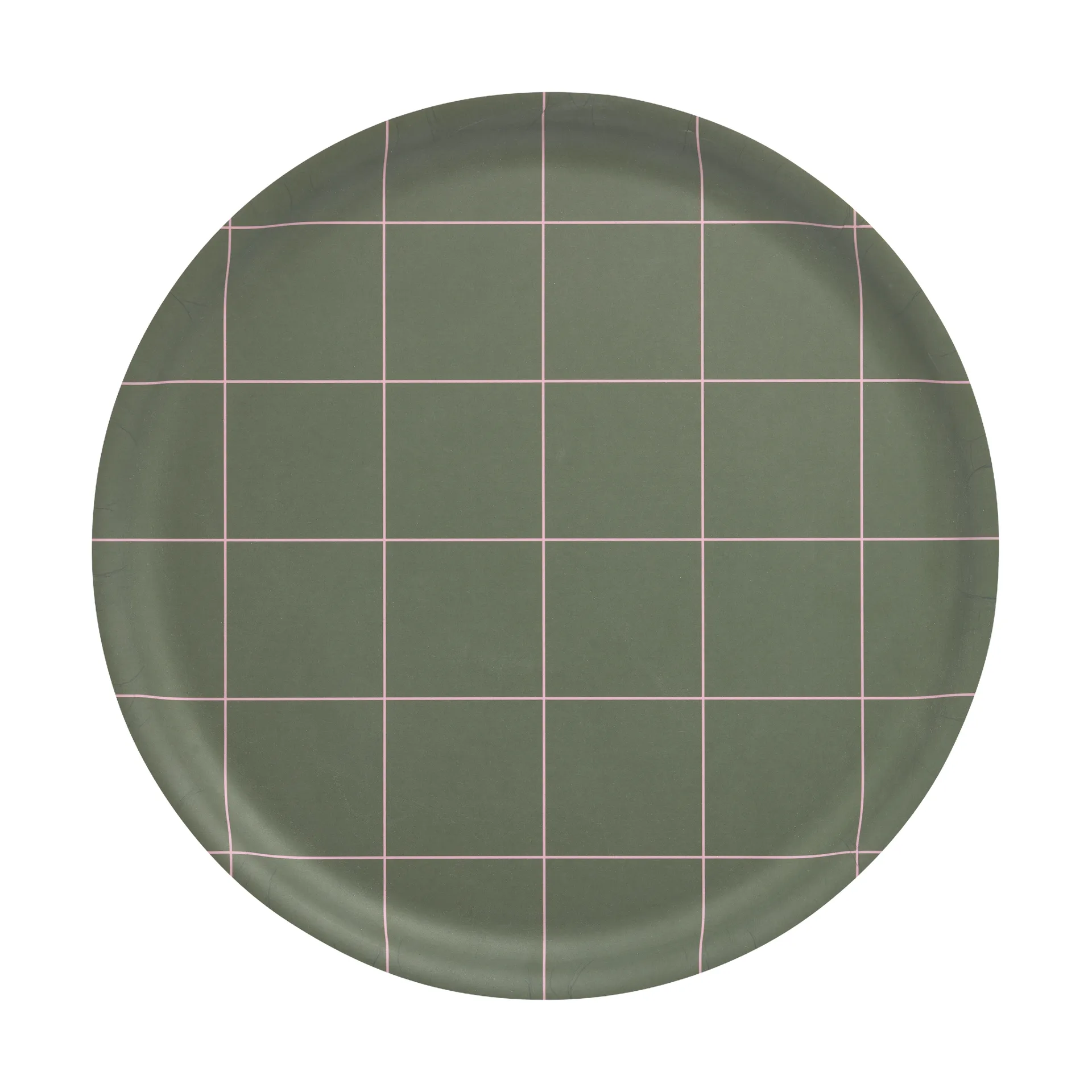 Taca Checks & Stripes Ø35 cm, Olive Muurla