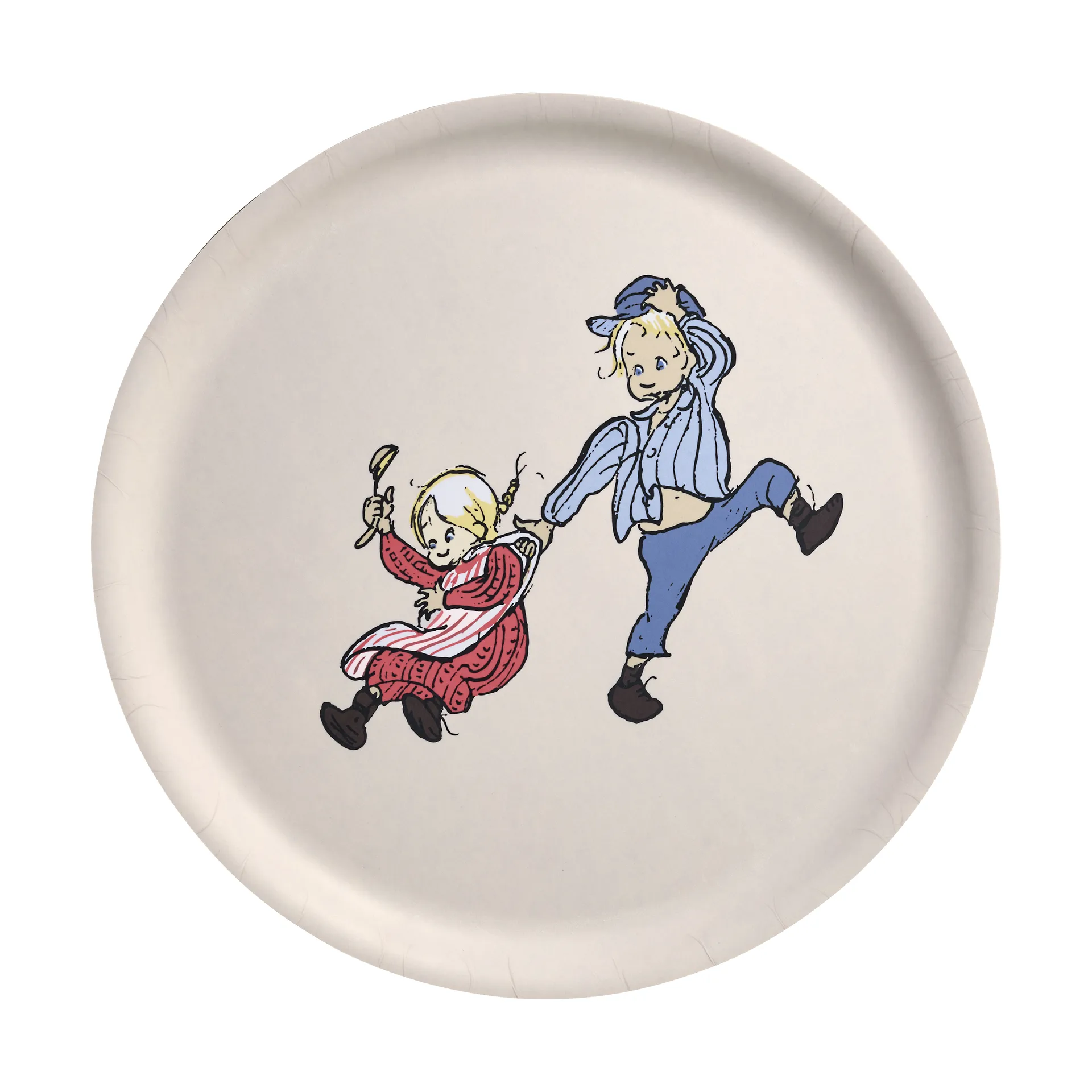 Taca Emil i Ida Ø35 cm, Biała Muurla