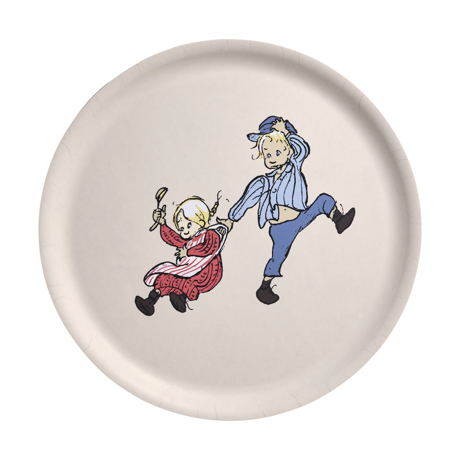 Muurla Taca Emil i Ida Ø35 cm Biała | Skandynawski Design | Tace | Biały