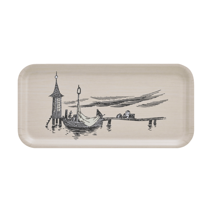 Taca Moomin 13x27 cm - The pier - Muurla