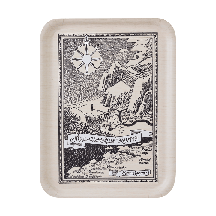 Taca Moomin 32x42 cm - Finnish Moominvalley map - Muurla