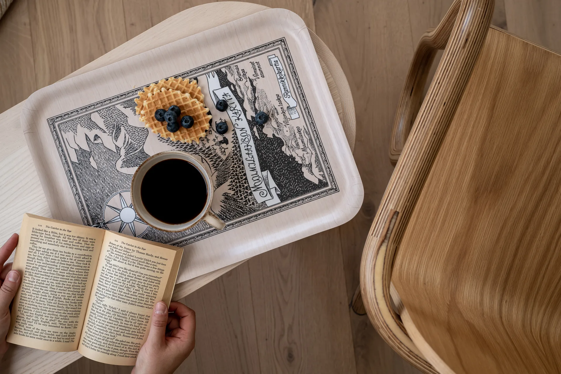 Taca Moomin 32x42 cm, Finnish Moominvalley map Muurla