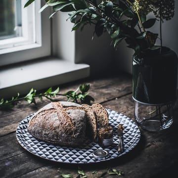 Taca okrągła Ø35 cm - Czarnobiały - Muurla
