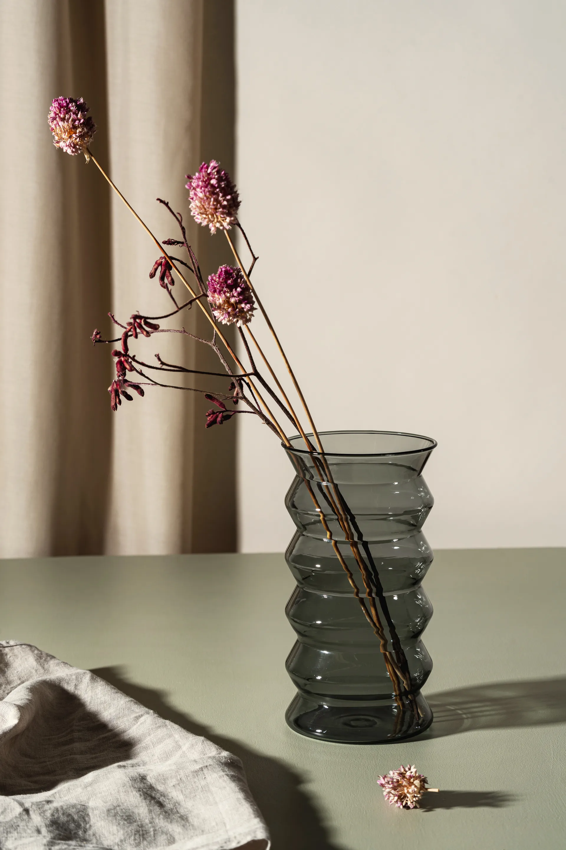 Wazon Waves 20 cm, Szary Muurla