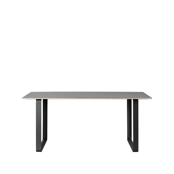 70/70 stół 170x85 cm - Black linoleum-Plywood-Black - Muuto