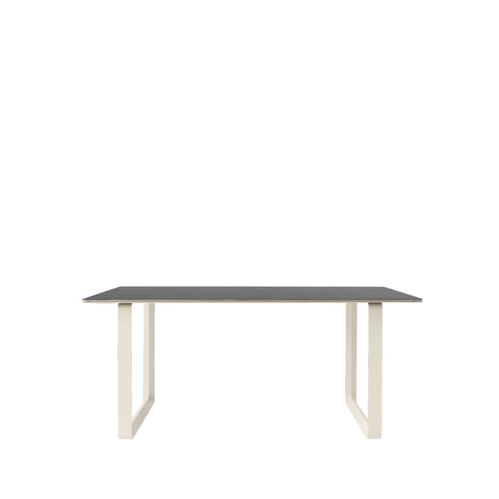 70/70 stół 170x85 cm - Black linoleum-Plywood-Sand - Muuto
