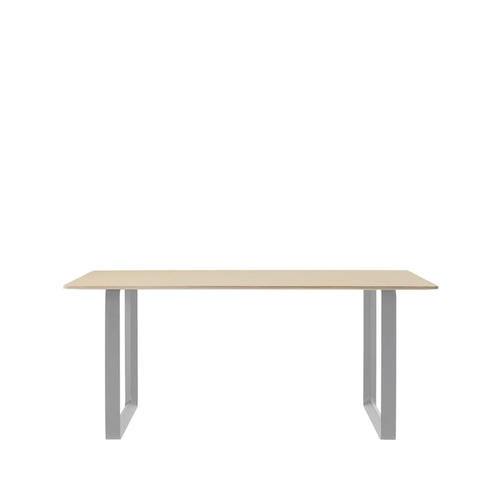 70/70 stół 170x85 cm - Oak veneer-Plywood-Grey - Muuto